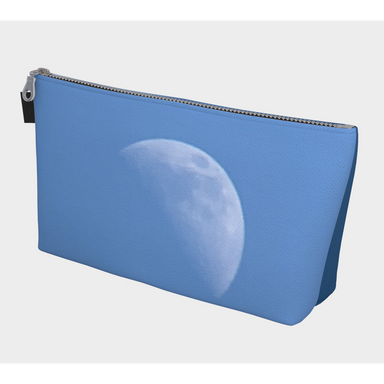 Makeup Zipper Bag, Custom Designed with our Half Moon Picture, Front
