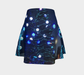 Flare Skirt for Women with: Christmas Ornament Design, Back