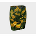 Fitted Skirt for Women with our Yellow Lily Picture, Front