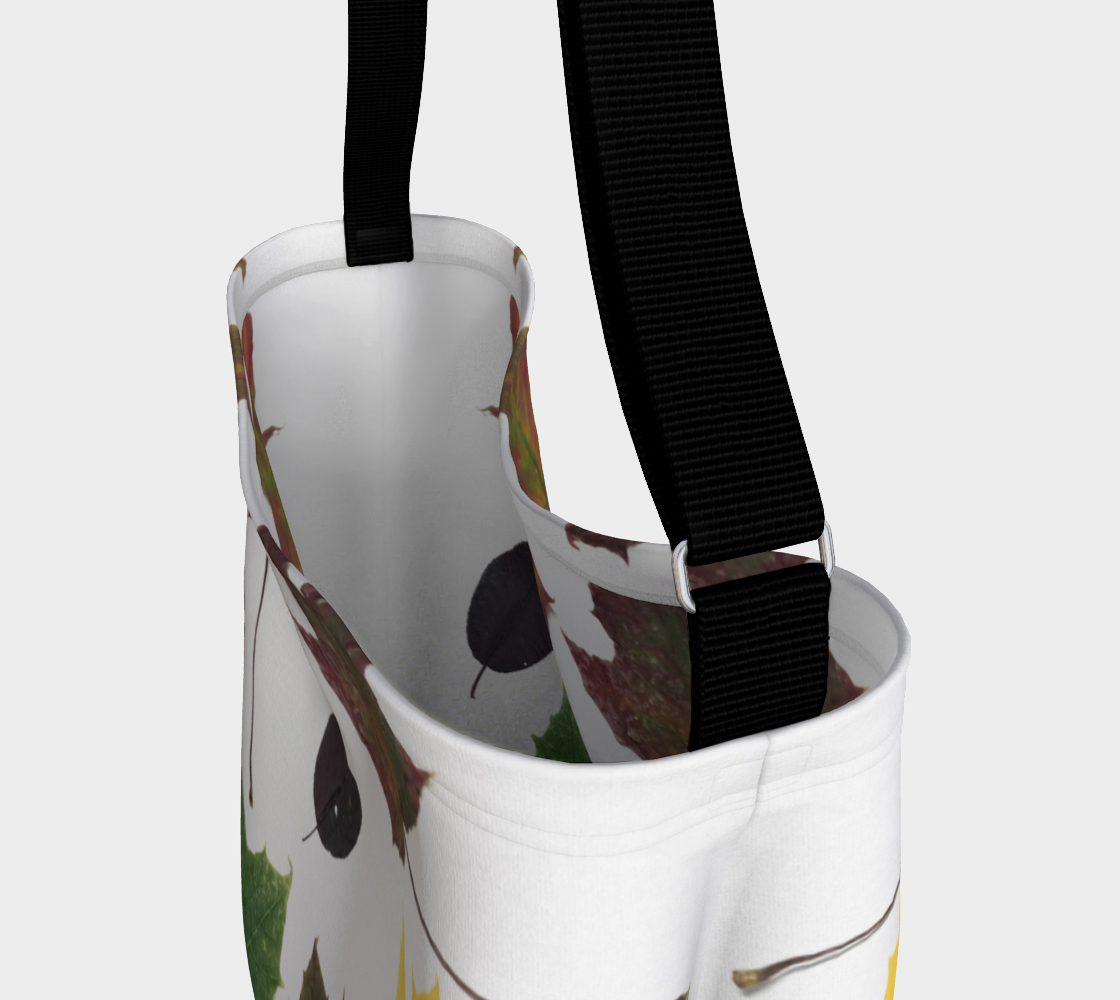 Day Tote with our Fall Leaves Design, Inside