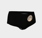 Mini Shorts for Women: Moon at Night Design, Front