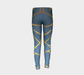 Youth Leggings for girls with: Geometric Design, 8-9 years, back