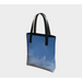 Tote Bag for Women with: Half Moon Cloudy Sky Design