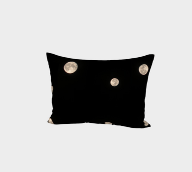 Bed Pillow Sham with our Moon at Night Picture, Standard Size, Front