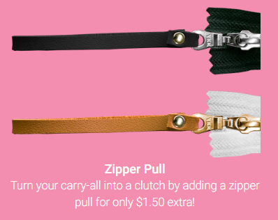 Makeup Zipper Bag, Custom Designed with our Under the Bridge, Zipper Pull Options