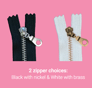 Makeup Zipper Bag, Custom Designed with our Flower Bowl Picture, Zipper Colours