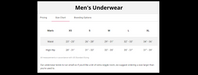 Boxer Briefs for Men: Fall Leaves Design, Sizing Chart