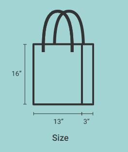 Tote Bag for Women with: Halloween Candy Design, Sizing