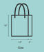 Tote Bag for Women with: Blue Lake Design, Sizing