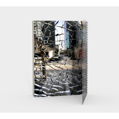 Notebook, Spiral-Bound, Custom Designed with our Broken Glass Picture, Back