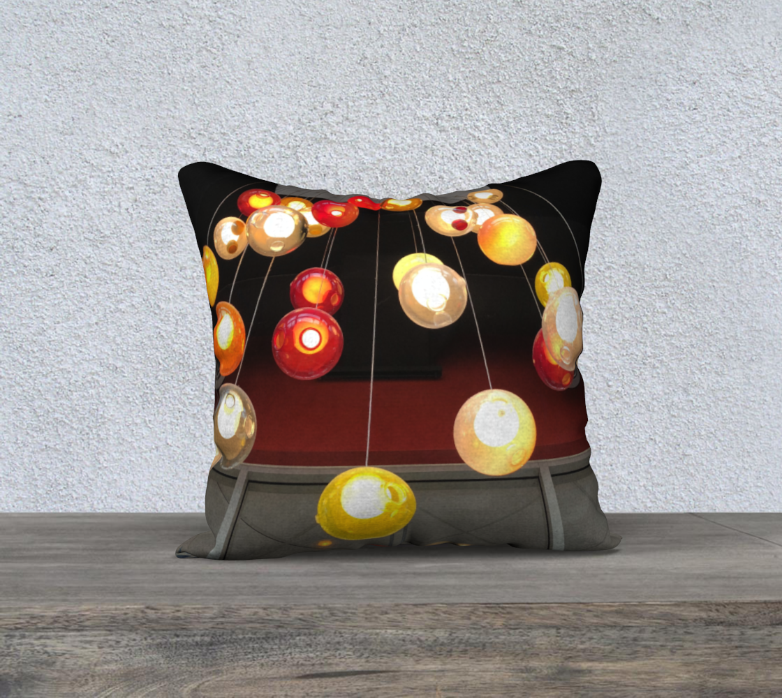 18x18 Pillow Case with our Lighting Picture, Back