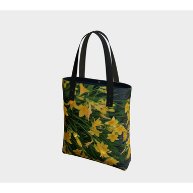 Tote Bag for Women with: Yellow Lily Design, Front