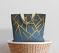 Market Tote Bag with: Geometric Design, Lifestyle