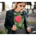 T-Shirt for Women with Rose Picture, Front