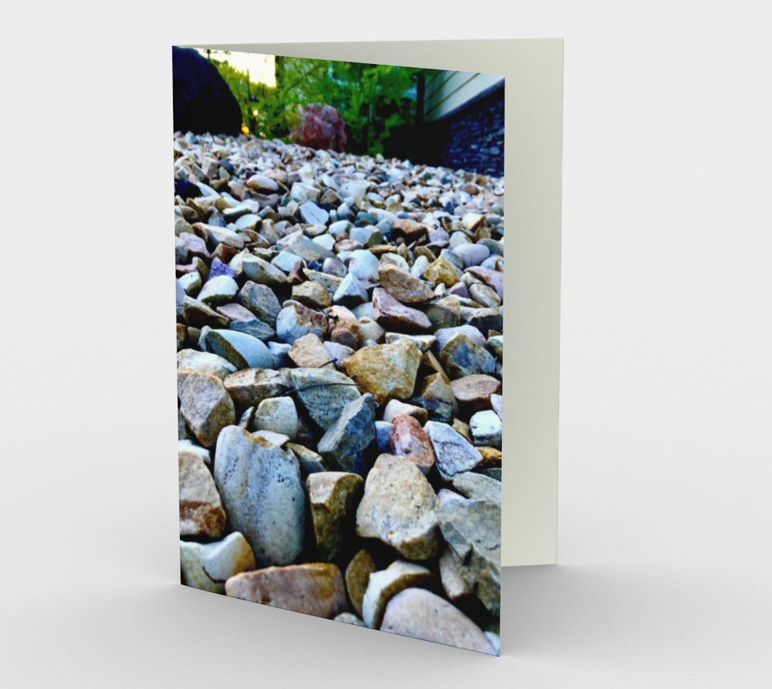Stationery Card with our Rocks Picture, Front