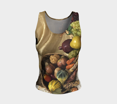 Fitted Tank for women: Cornucopia Design (Regular), Front View