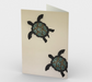Stationery Card with our Turtle Picture, Back