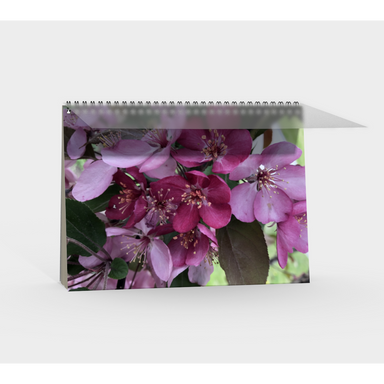 Notebook, Spiral-Bound, Custom Designed with our Flower Petal Picture, Back