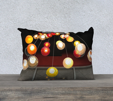 20x14 Pillow Case with our Lighting Picture, Back