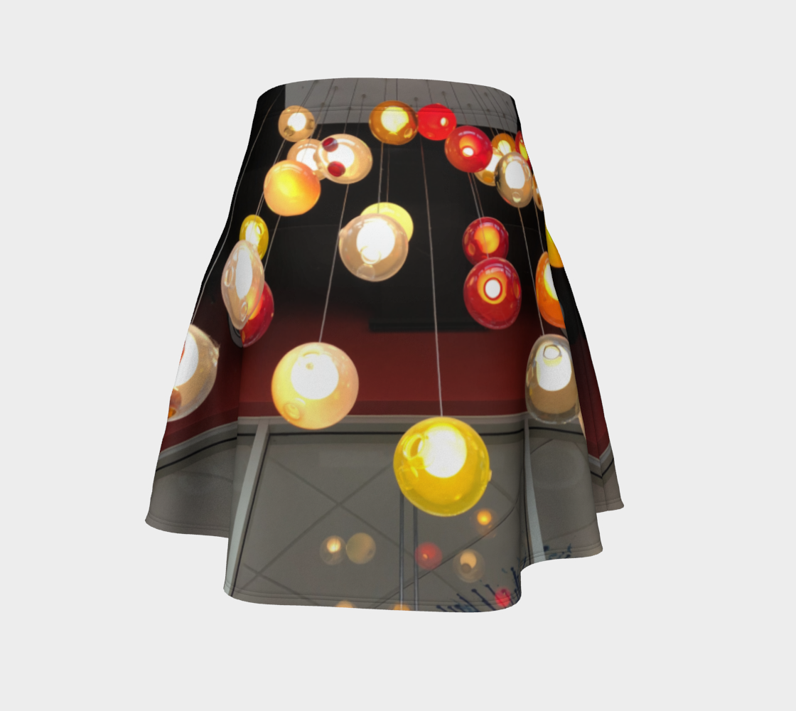 Flare Skirt for Women with: Lighting Design, Back