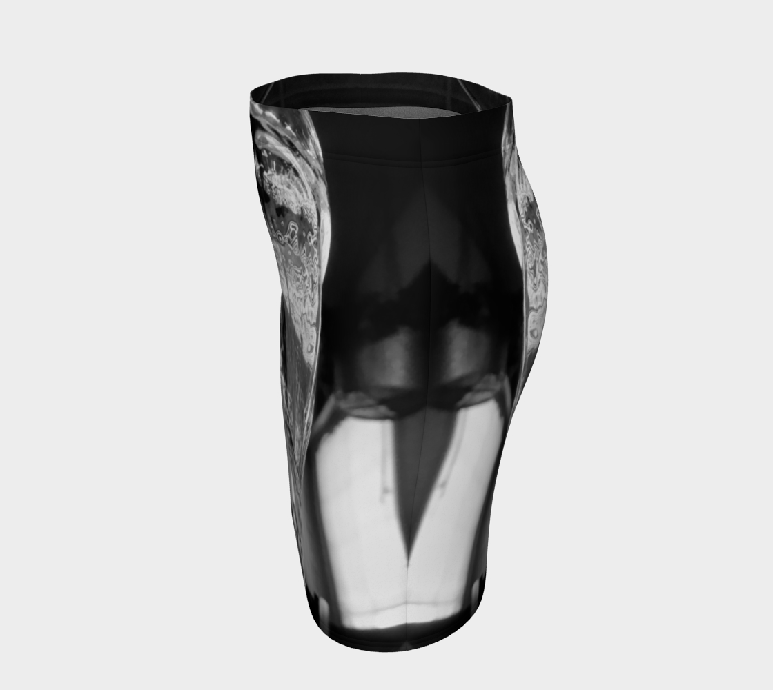 Fitted Skirt for Women: Water Glass Picture, Left Side