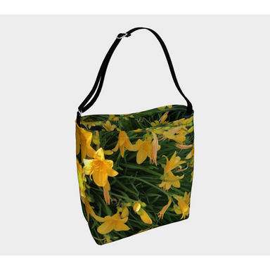 Day Tote with our Yellow Lily Design, Front