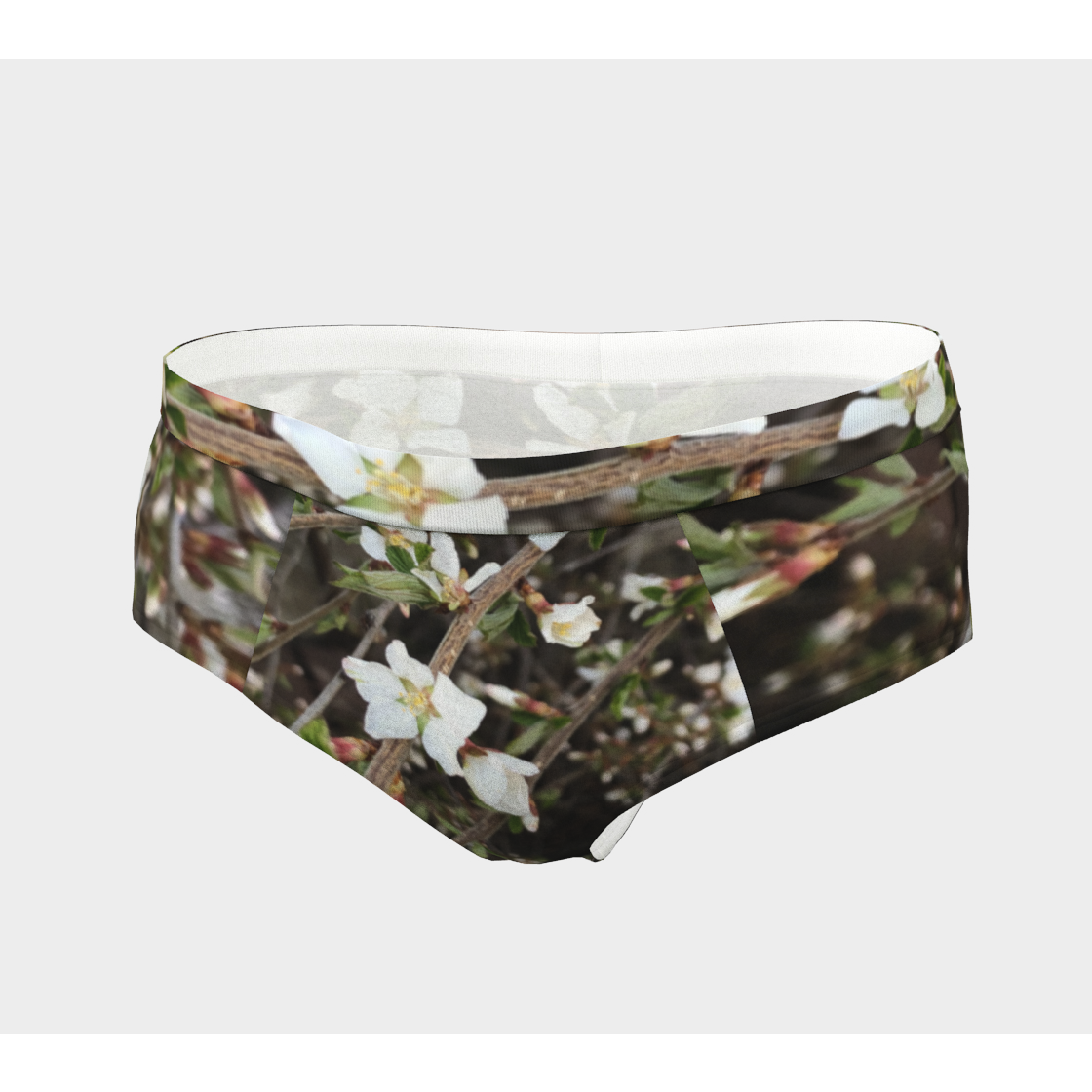 Cheeky Briefs, Women's Underwear, Flowery Tree, Front