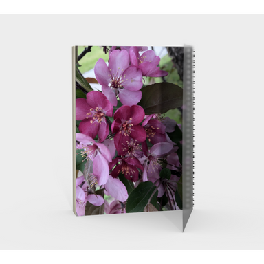 Notebook, Spiral-Bound, Custom Designed with our Flower Petal, Portrait, Back