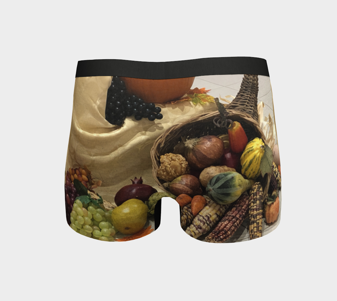 Boy Shorts, Women's Underwear, Cornucopia, Back View
