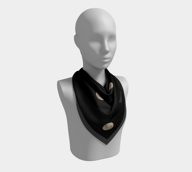 Square Scarf for Women with our Moon at Night Design, Lifestyle 2