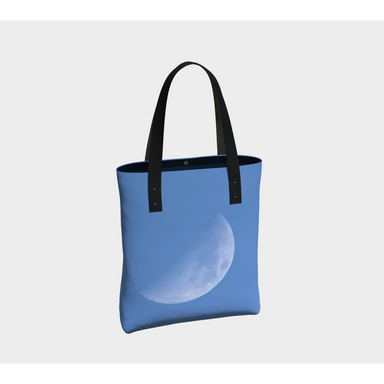 Tote Bag for Women with: Half Moon Design, Dark Inside