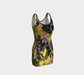 Bodycon Fitted Dress for Women: Fall Grapes Design, Front