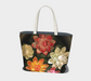 Market Tote Bag with: Flower Bowl Design, Front