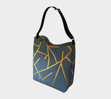 Day Tote with our Geometric Design, Back
