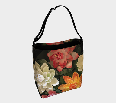 Day Tote with our Flower Bowl Design, Front