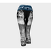 Yoga Capris for Women with: Water Glass Design, Back