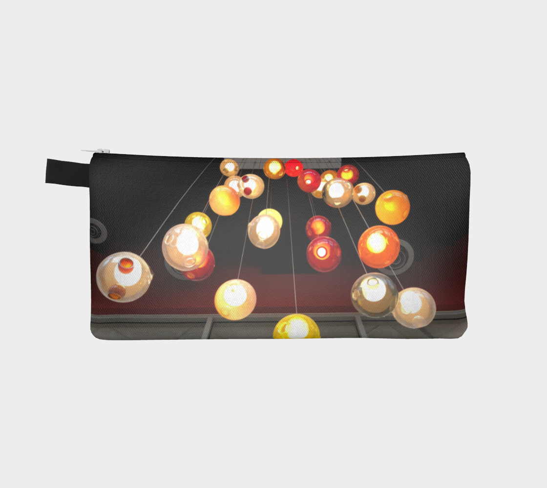 Pencil Case, Custom Designed Bag with our Lighting Picture, Back