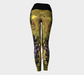 Yoga Leggings for Women with: Fall Grapes Design, Back View