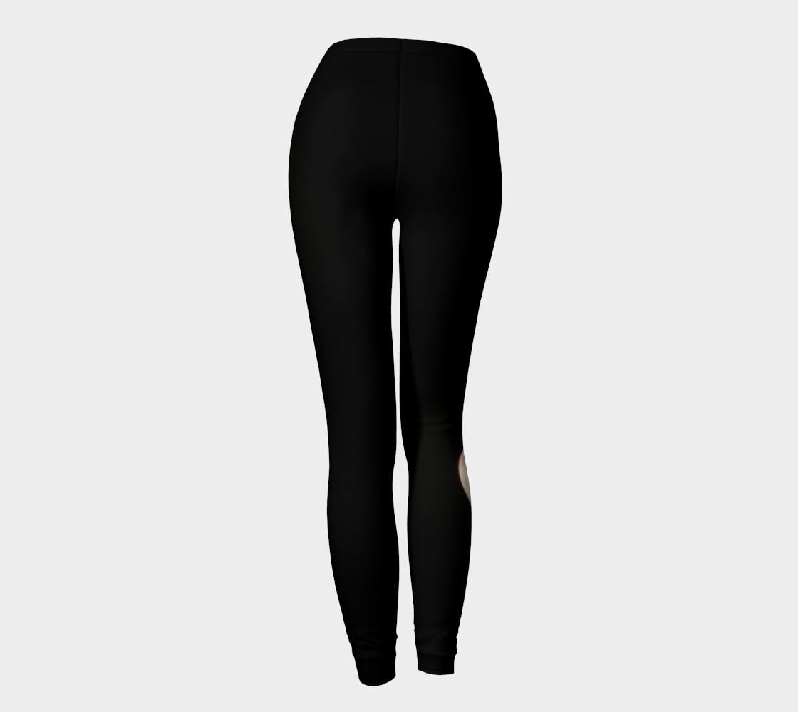 Leggings For Women with: Moon at Night Design, Back