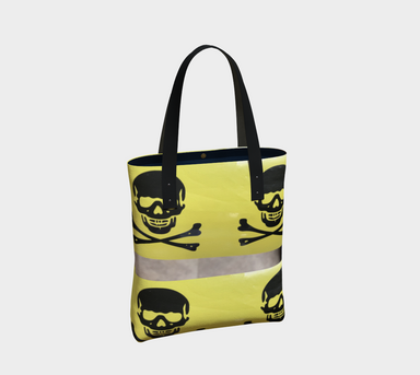 Tote Bag for Women with: Skulls Design, Back Dark Inside