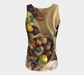 Fitted Tank for women: Cornucopia Design (Long), Back View