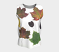 Loose Tank Top for women: Fall Leaves Design (Long), Front View