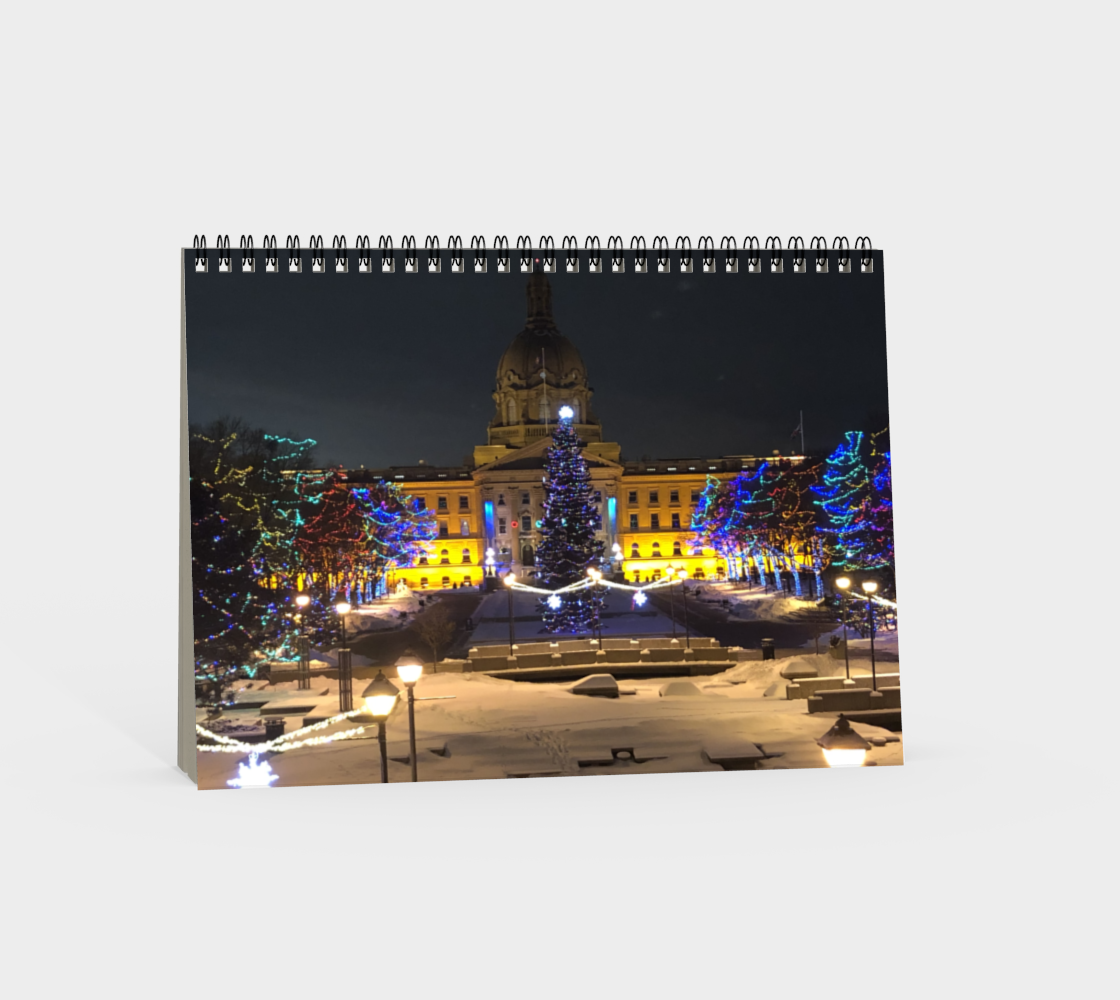 Notebook, Spiral-Bound, Custom Designed with our Alberta Legislature Picture, Without Cover, Back