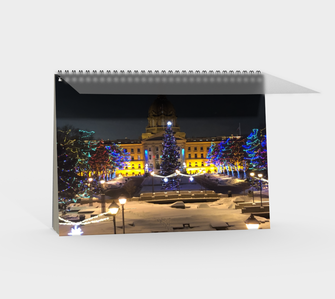 Notebook, Spiral-Bound, Custom Designed with our Alberta Legislature Picture, With cover, Back