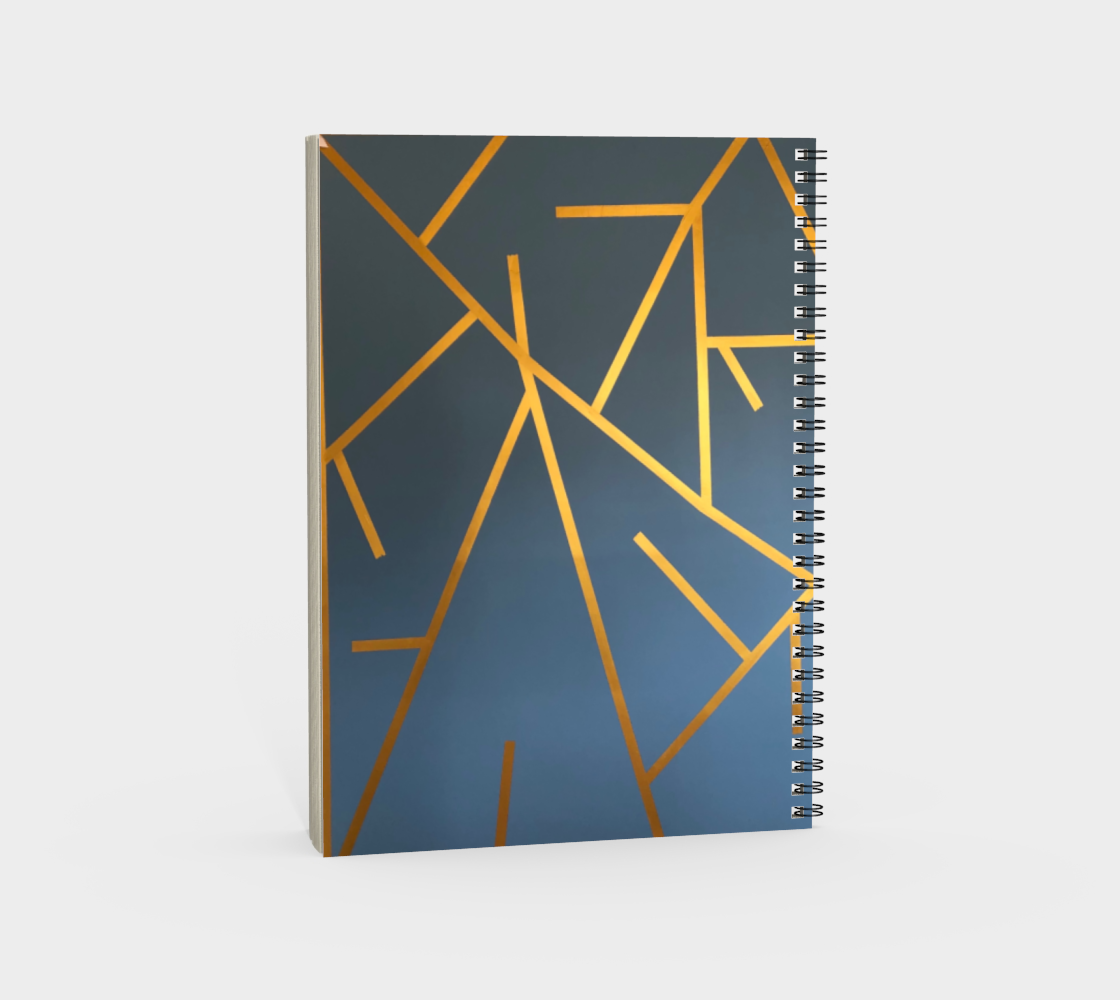 Portrait Notebook, Spiral-Bound, Custom Designed with our Geometric Picture (Without Cover), Back