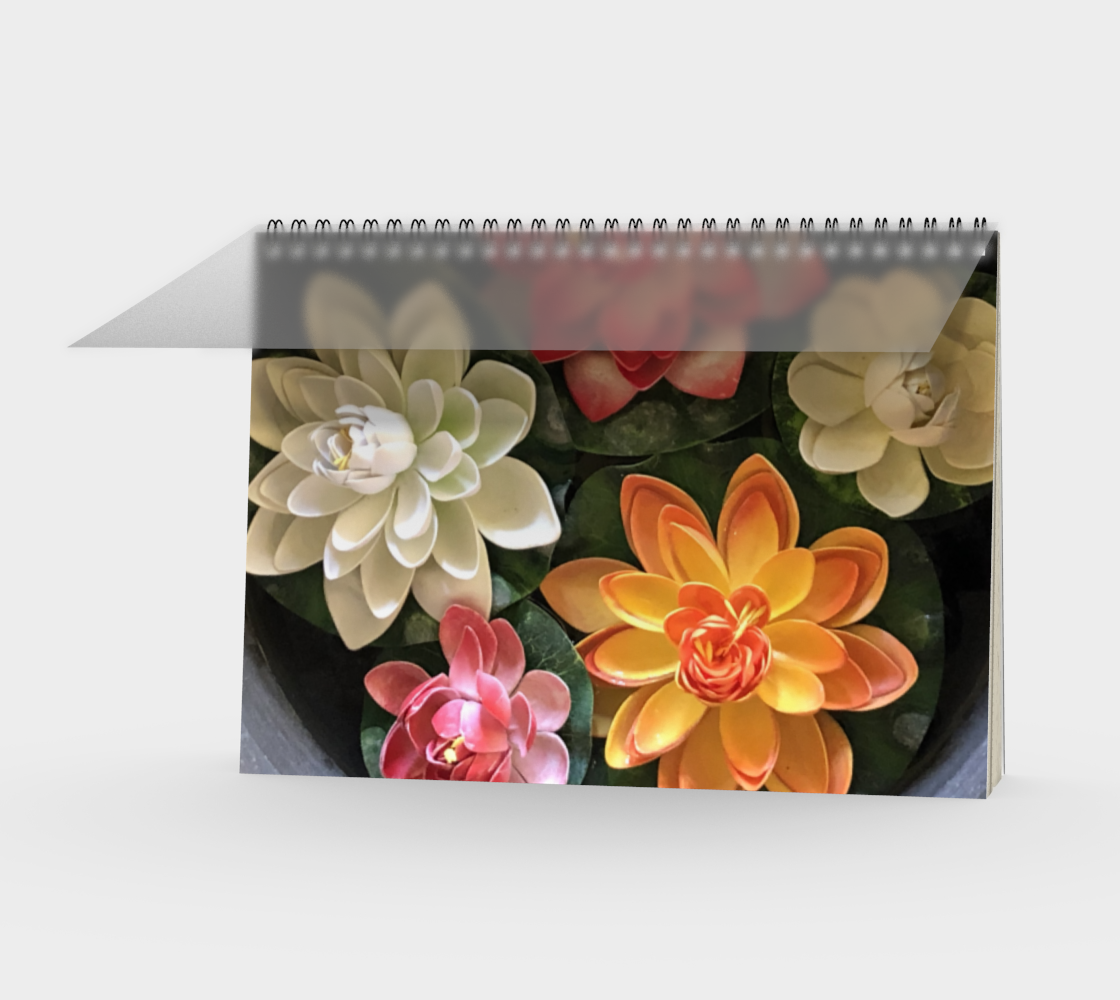 Notebook, Spiral-Bound, Custom Designed with our Flower Bowl Picture (With Cover), Front
